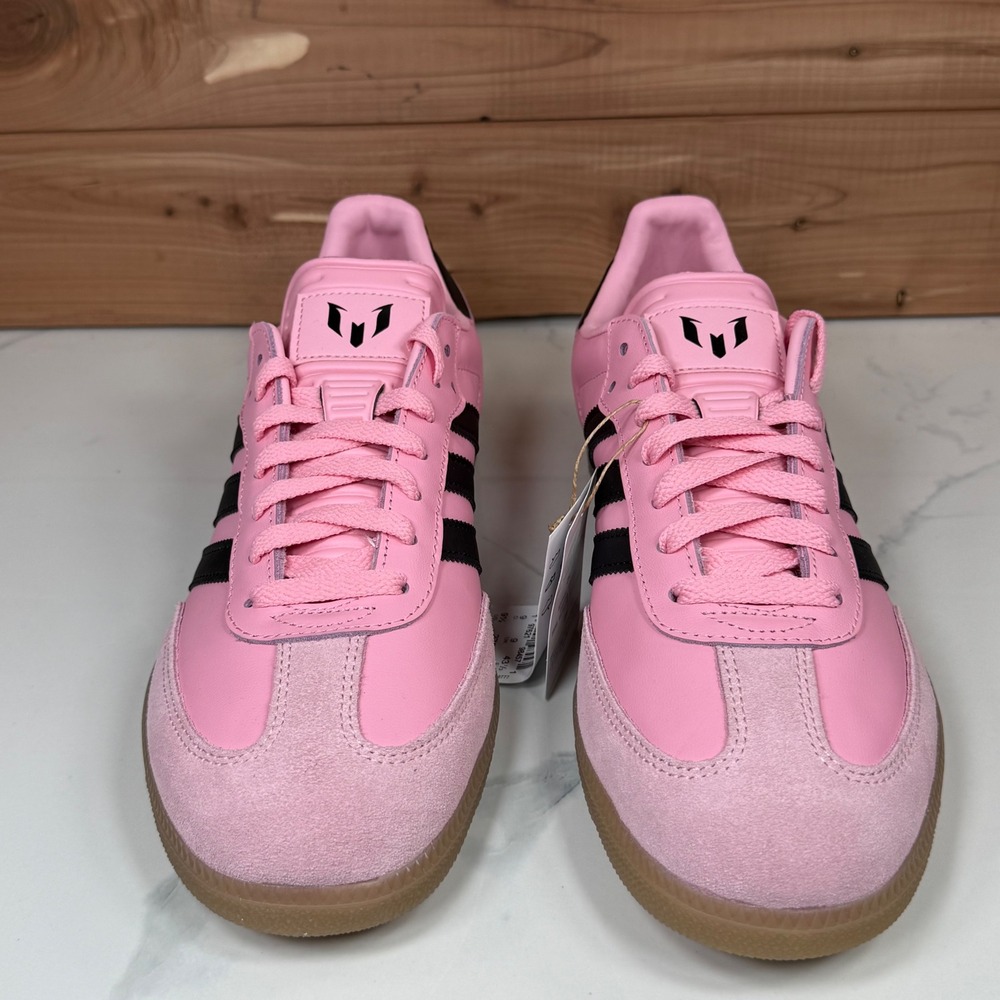 Adidas Samba Messi Football Soccer Shoes Light Pink Suede Men's Size 9.5 - Picture 8 of 13